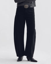 TRIBECA CORDUROY PANT IN JET BLACK