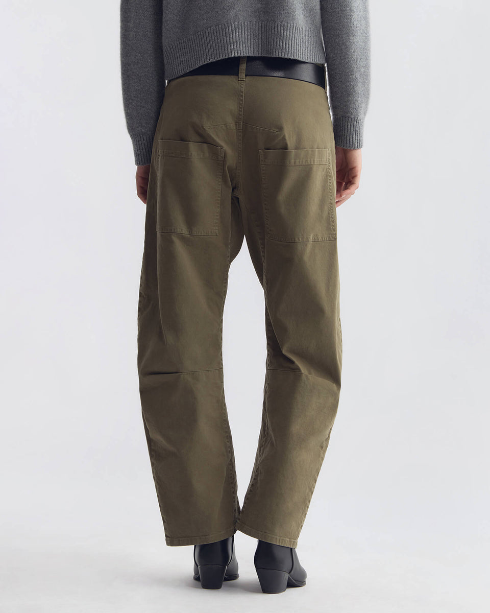 SHON COTTON PANT IN VINTAGE WASHED - ARTICHOKE