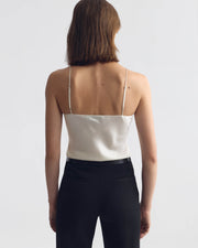 ISABELLA SILK CAMI IN IVORY