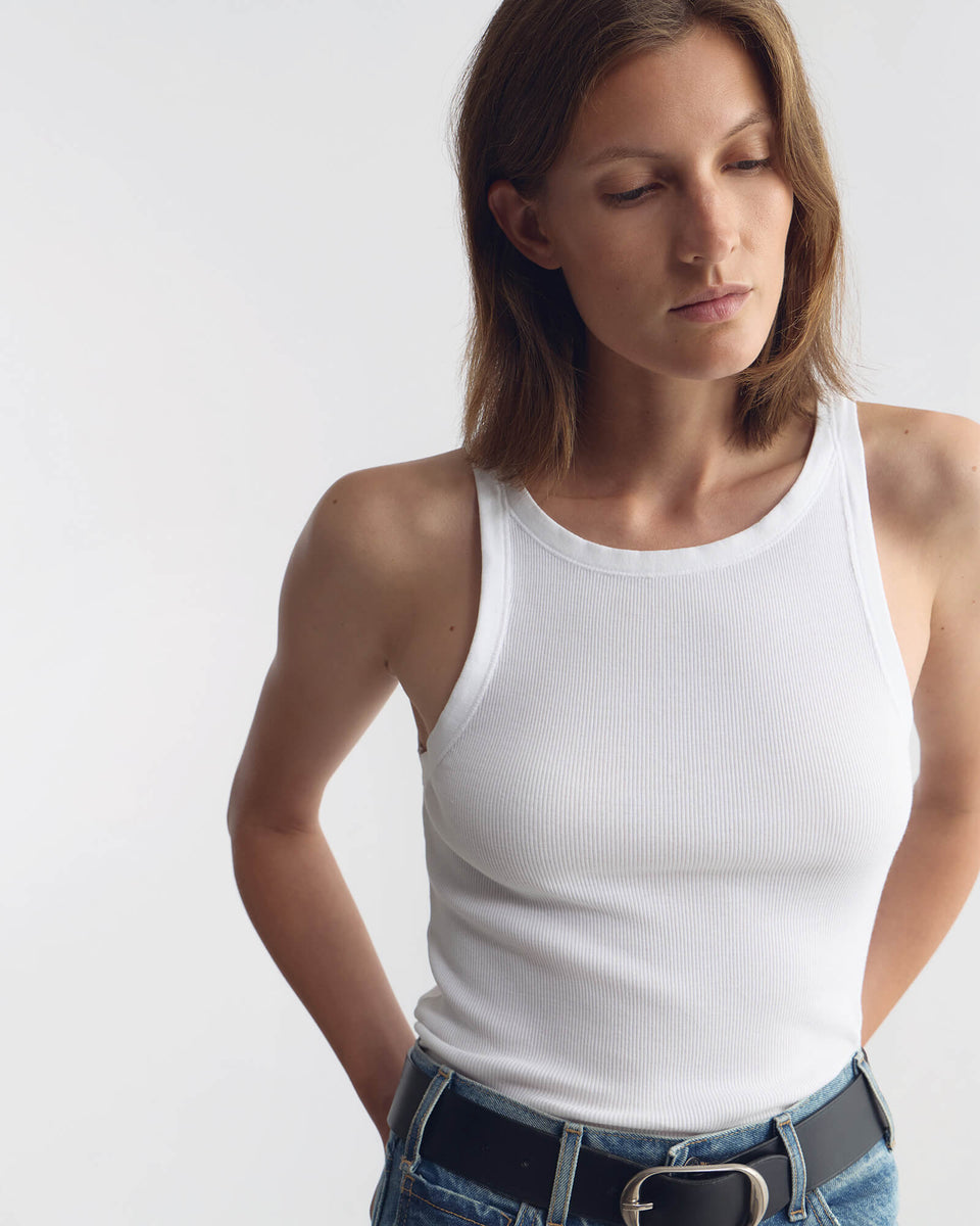 JENNIFER TANK IN WHITE
