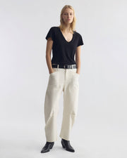 SHON COTTON PANT IN WHITE