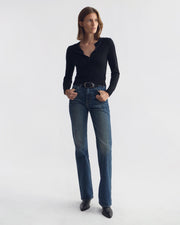 MARCH CASHMERE CARDIGAN IN BLACK