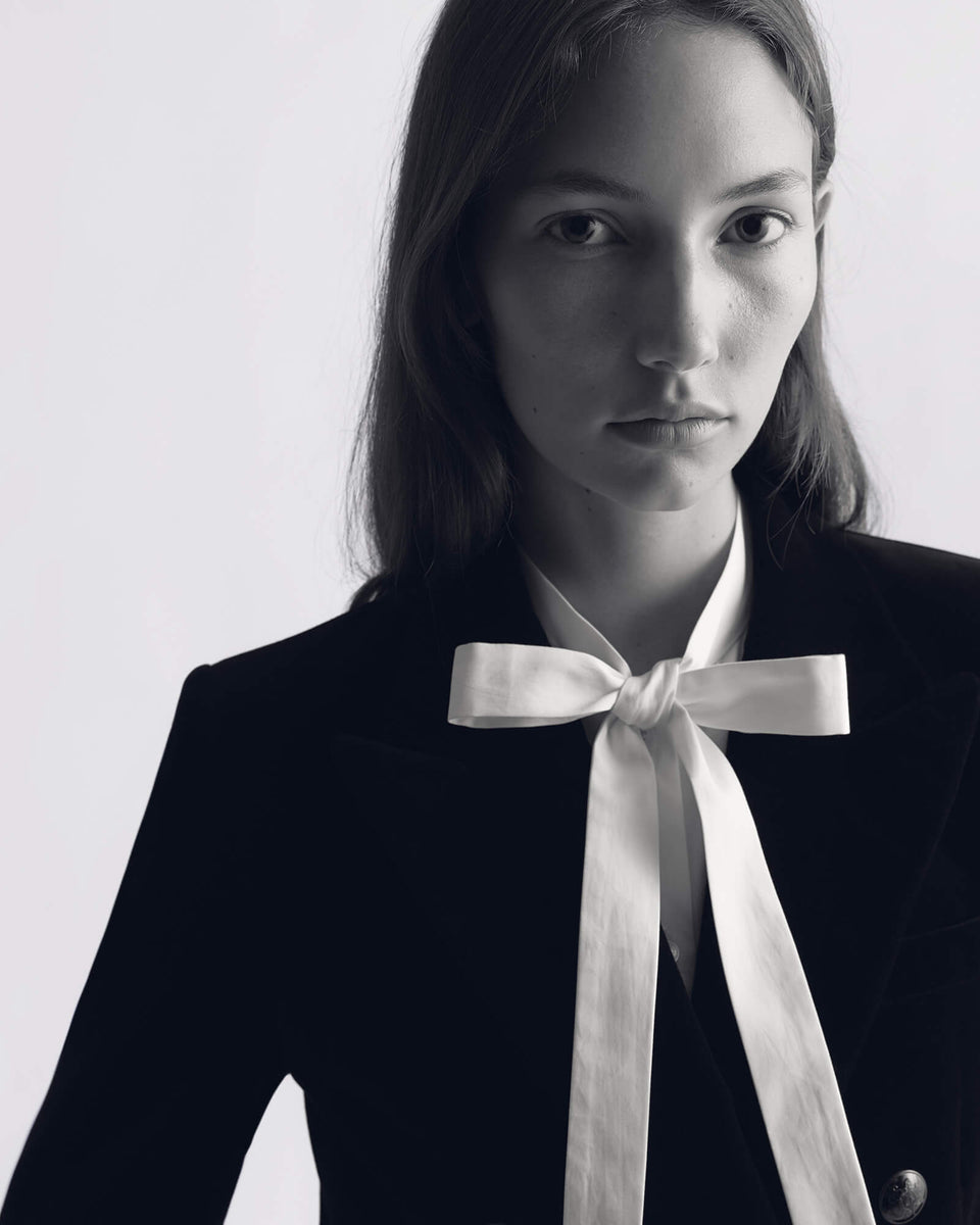 MOSELLE DOUBLE BREASTED VELVET JACKET IN MOSELLE DOUBLE BREASTED VELVET JACKET