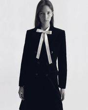 MOSELLE DOUBLE BREASTED VELVET JACKET IN MOSELLE DOUBLE BREASTED VELVET JACKET