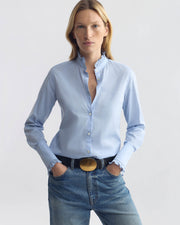 ELIO COTTON SHIRT IN LIGHT BLUE