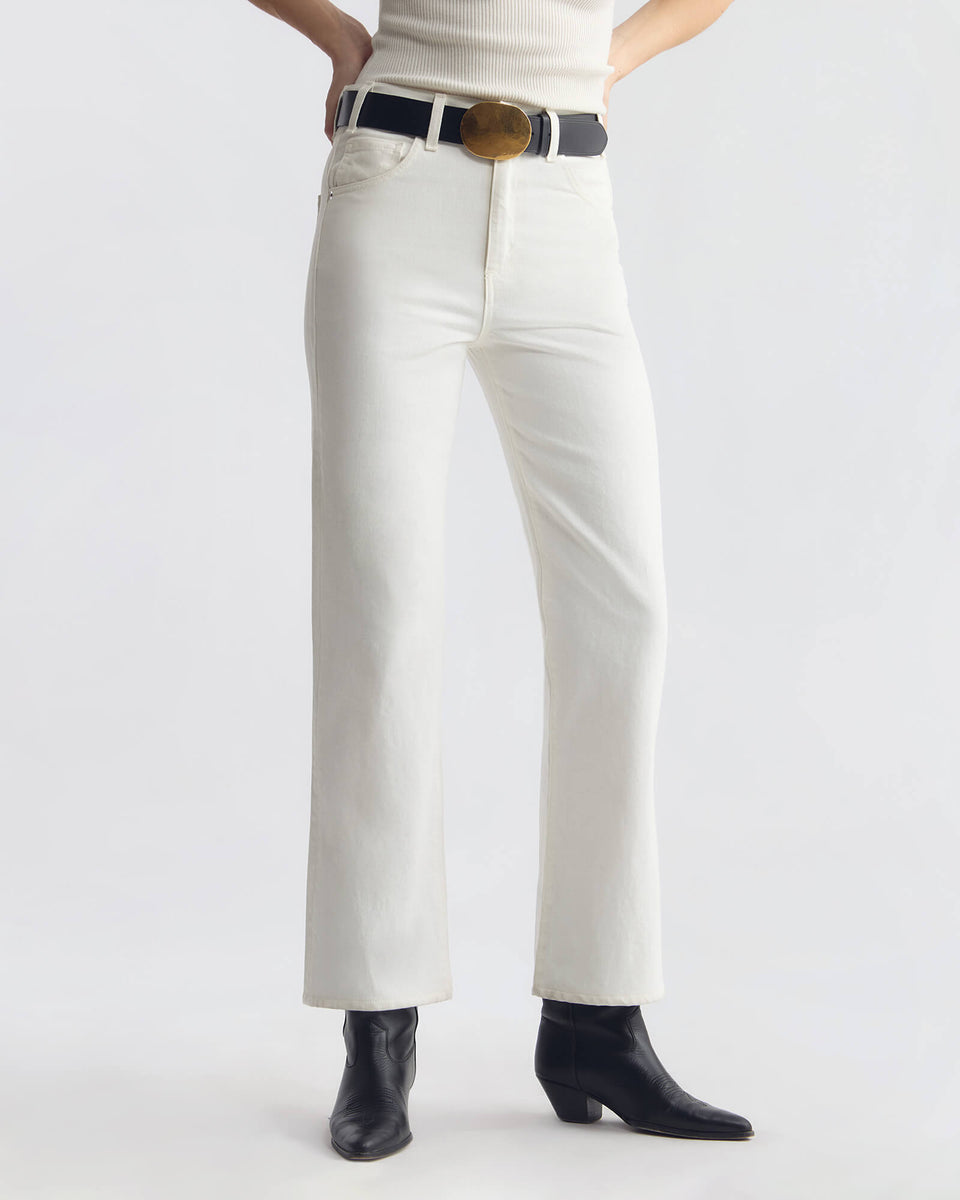CROPPED JOAN JEAN IN CREAM