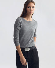 RAITT LONG SLEEVE SHIRT IN HEATHER GREY