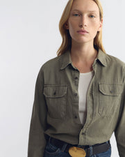 ESTELL DENIM SHIRT IN JUNIPER WASH