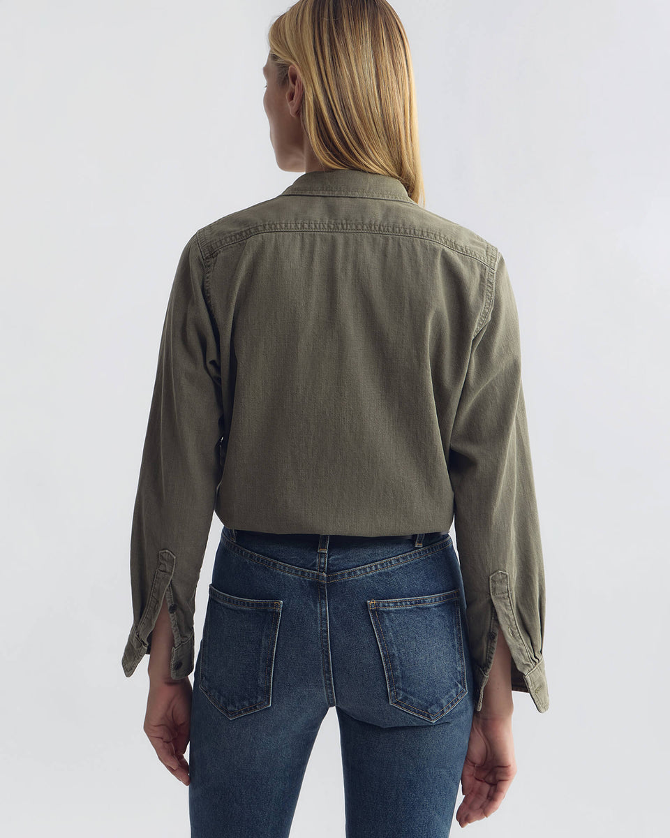 ESTELL DENIM SHIRT IN JUNIPER WASH