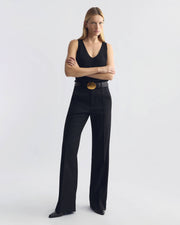 ETOILE WOOL TUXEDO PANT IN BLACK