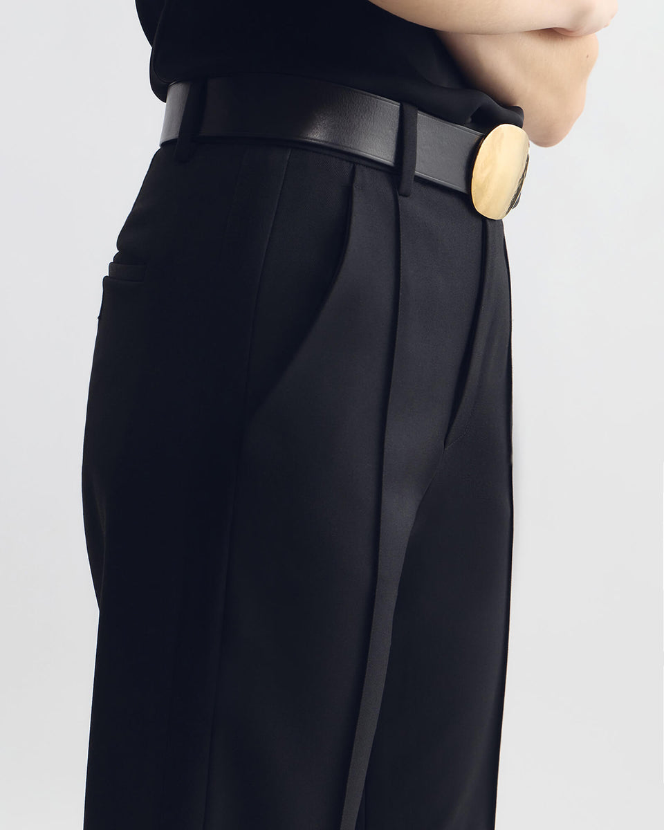 ETOILE WOOL TUXEDO PANT IN BLACK