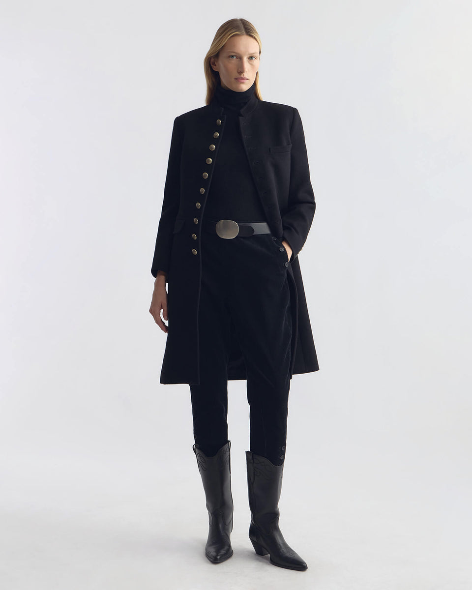 AYMON CORDUROY RIDING PANT IN BLACK