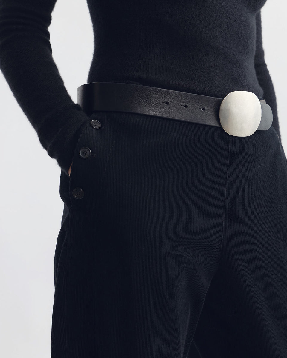 AYMON CORDUROY RIDING PANT IN BLACK