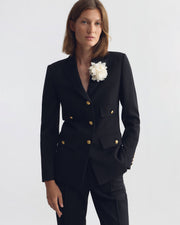 FLORAL SILK BROOCH IN IVORY