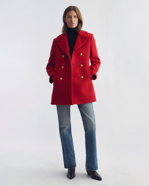 CASH WOOL PEACOAT