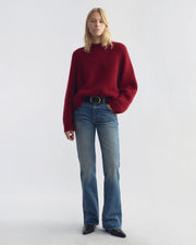 TOMASO SWEATER IN CRIMSON RED