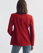 ROSEMONDE WOOL JACKET IN RED W/ BLACK