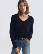 EMMA CASHMERE SWEATER IN DARK NAVY