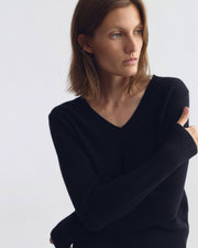 EMMA CASHMERE SWEATER IN DARK NAVY