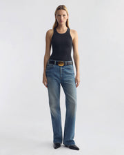 LOTTIE WOOL TANK IN DARK CHARCOAL MELANGE