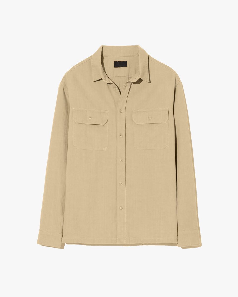 EVANDER SHIRT IN DESERT KHAKI