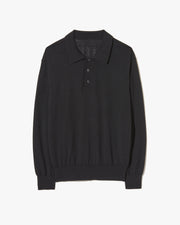 LUDO POLO SWEATER IN BLACK