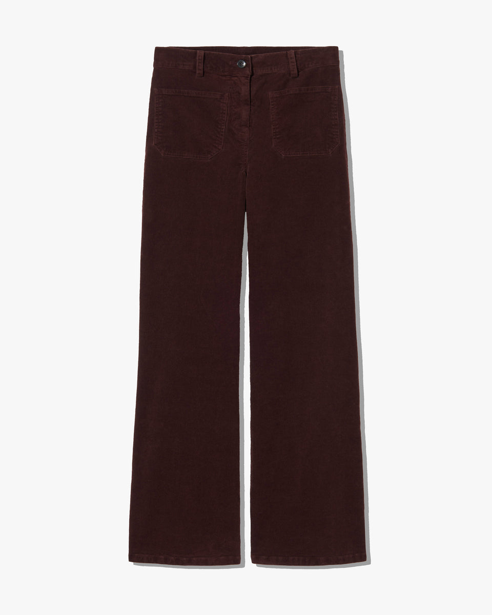FLORENCE CORDUROY PANT IN MERLOT