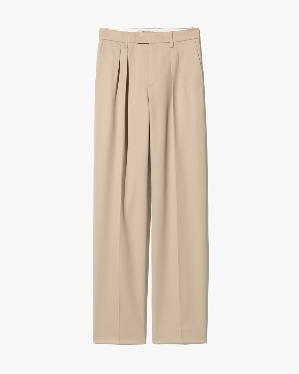 ALPHONSE WOOL PANT IN ROOSEVELT KHAKI