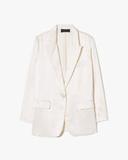 EVELINE SILK JACKET IN IVORY