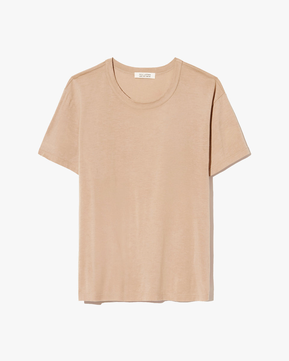 NOYA TEE IN PALE KHAKI