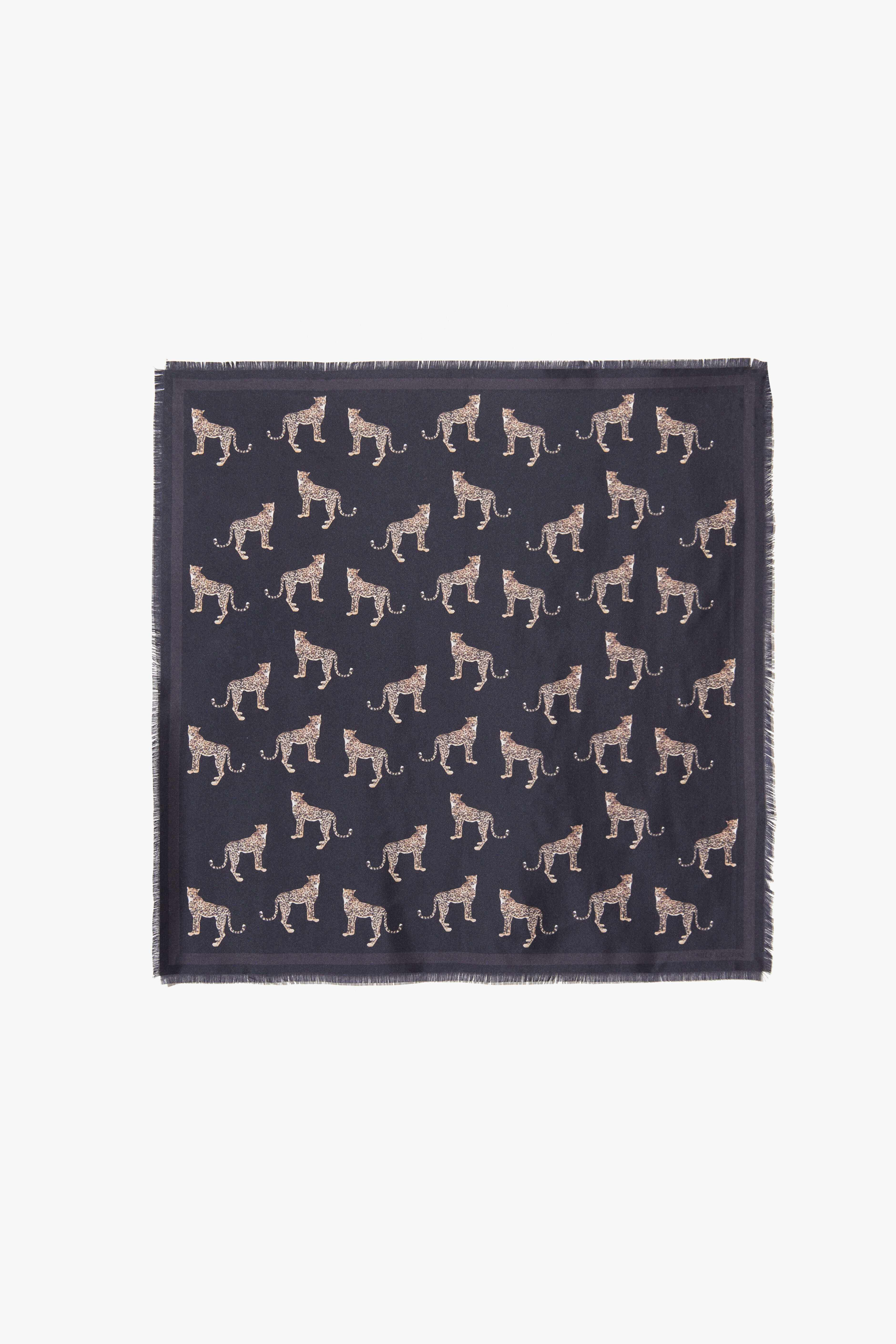 CHEETAH SILK SCARF