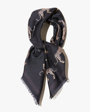 CHEETAH SILK SCARF IN CHEETAH PRINT