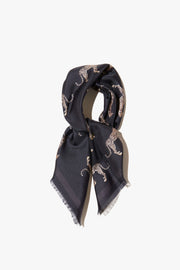 CHEETAH SILK SCARF IN CHEETAH PRINT