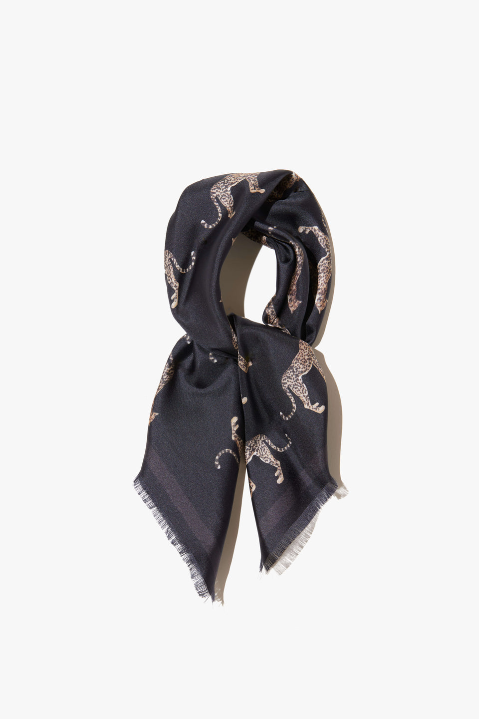 CHEETAH SILK SCARF IN CHEETAH PRINT