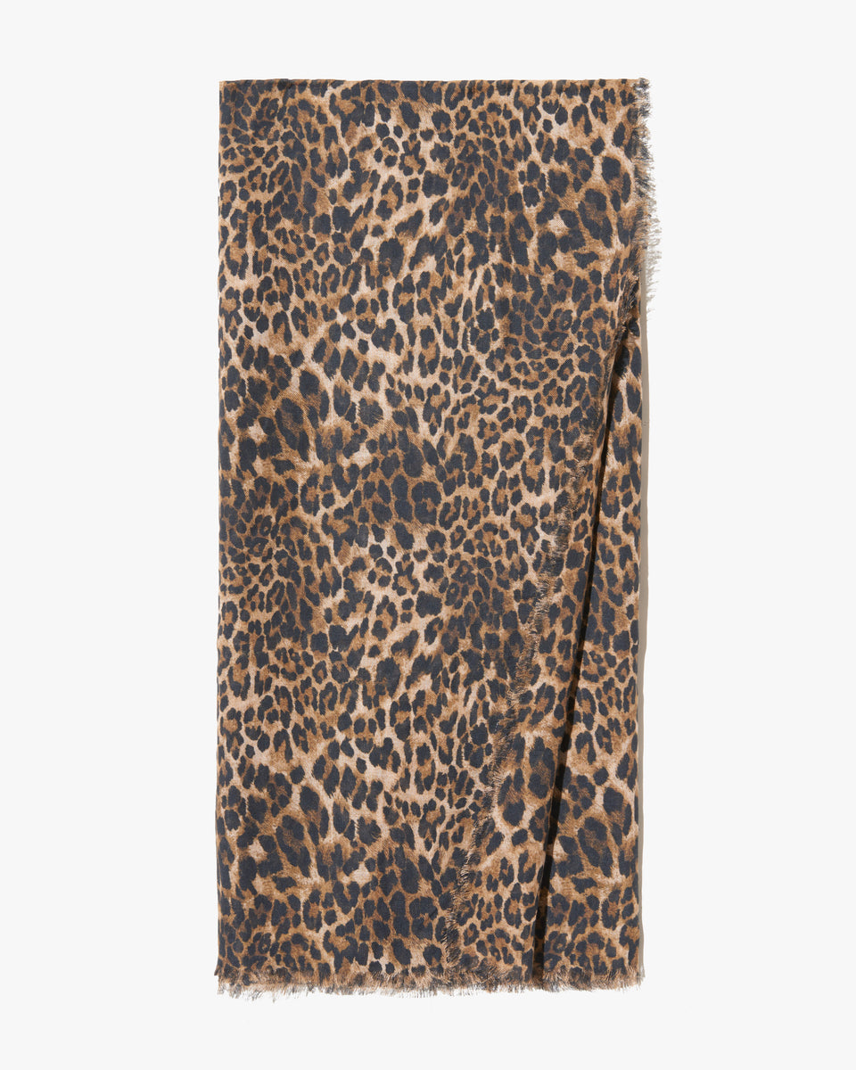 LEOPARD SCARF IN VINTAGE LEOPARD PRINT