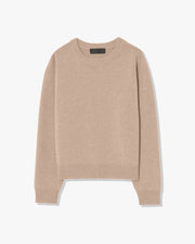 NORA CASHMERE SWEATER IN TAUPE