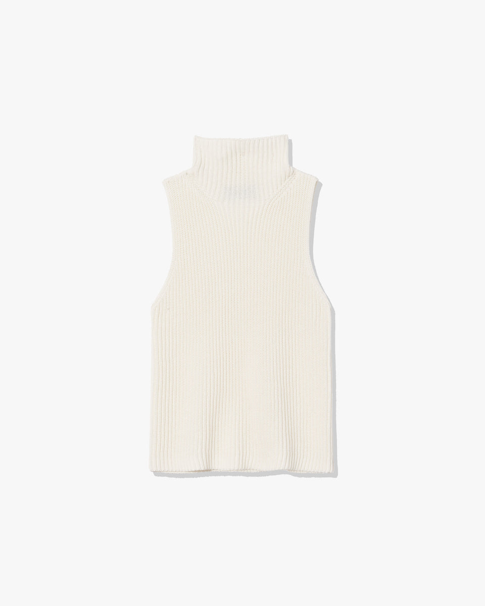 SONIA SWEATER TANK IN IVORY