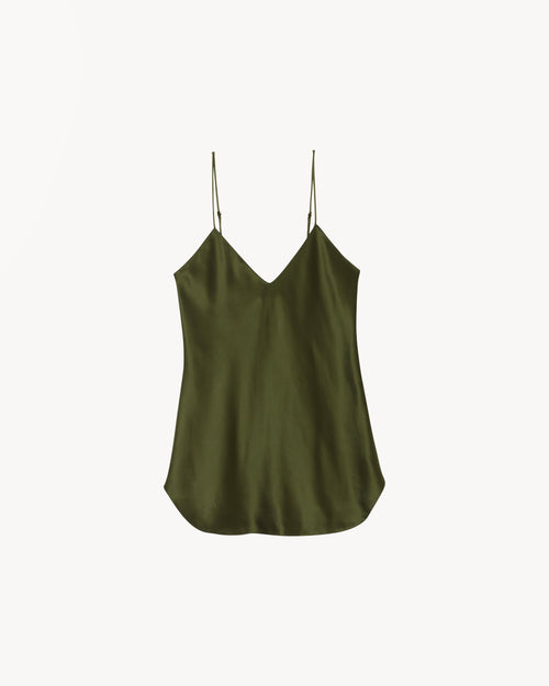 ISABELLA SILK CAMI IN CLOVER