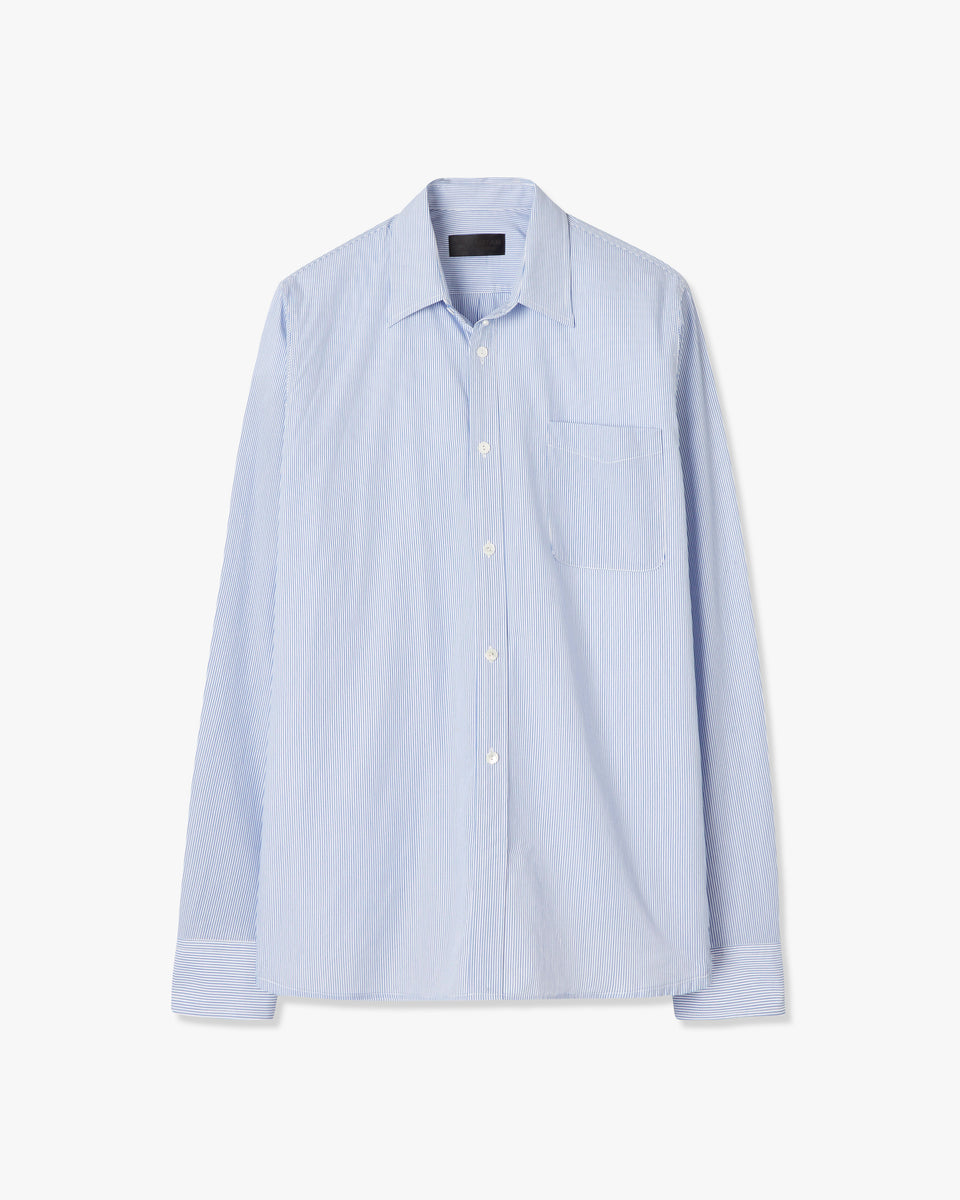 FINN SHIRT IN BLUE/WHITE STRIPE