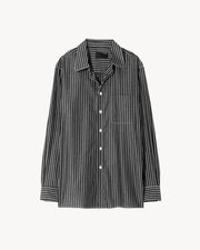 FINN SHIRT IN BLACK/WHITE STRIPE