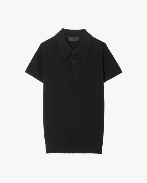 MYLES CASHMERE POLO IN BLACK