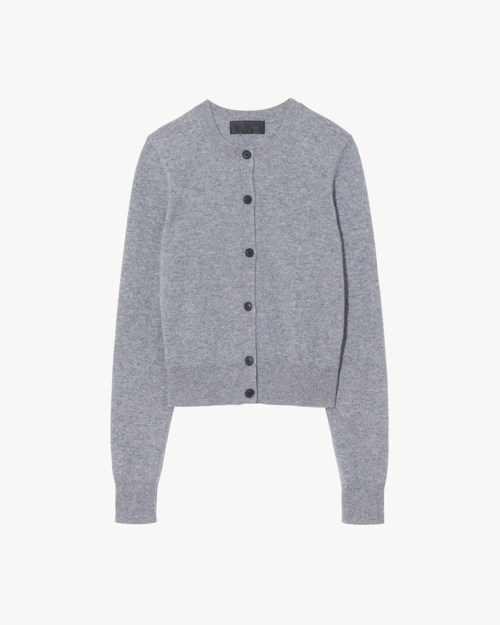 MARCH CASHMERE CARDIGAN IN LIGHT GREY MELANGE