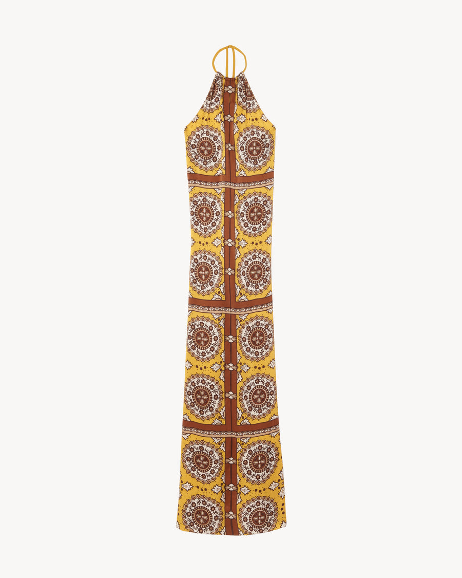 SCARF PRINT YELLOW