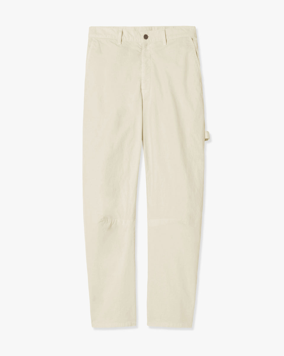 CARPENTER COTTON PANT IN BONE