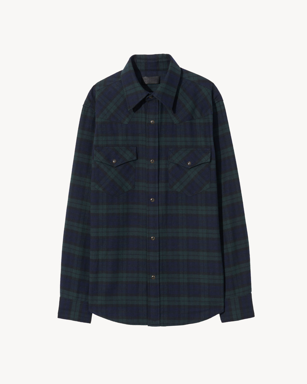 TRAVIS SHIRT IN GREEN/MIDNIGHT PLAID