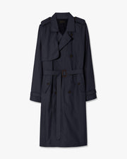 KIERAN TRENCH COAT IN DARK NAVY