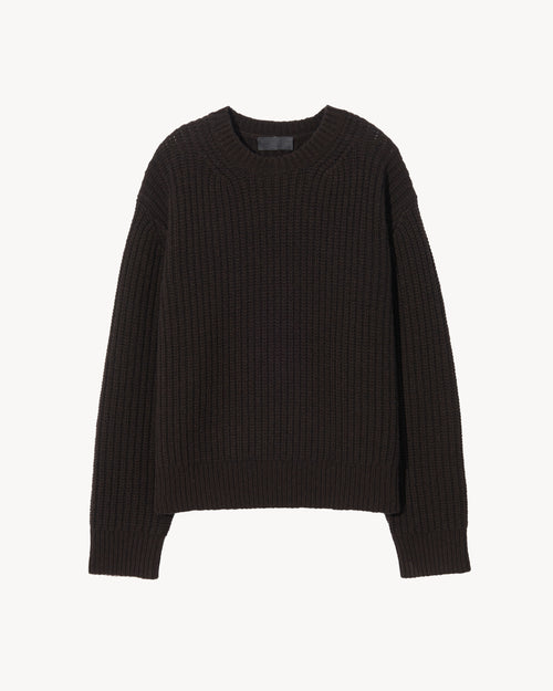 TYLER SWEATER IN DARK BROWN