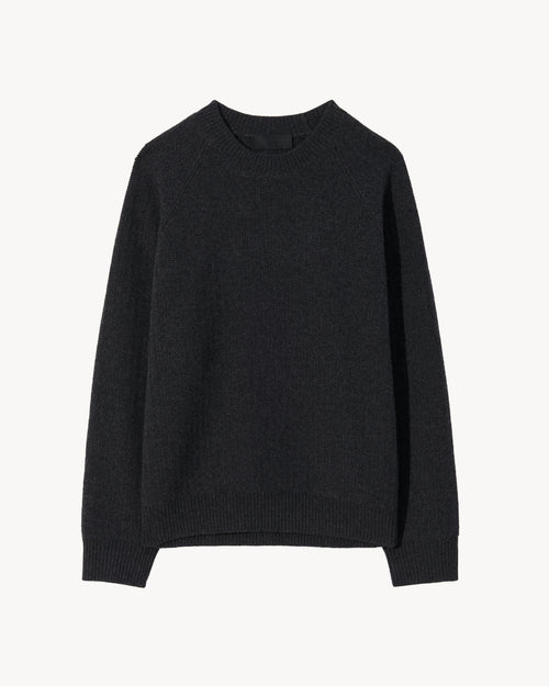 KADIR SWEATER IN CHARCOAL MELANGE