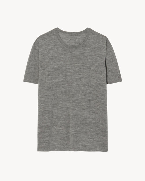 DRAVEN SWEATER IN MEDIUM GREY MELANGE