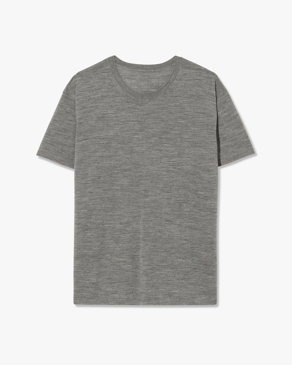 DRAVEN SWEATER IN MEDIUM GREY MELANGE